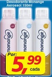 Supermercados Guanabara Desodorante Monange Aerossol 150ml oferta