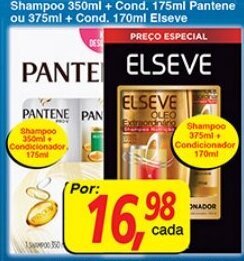Supermercados Guanabara Shampoo 350ml + Cond. 175ml Pantene ou 375ml + Cond. 170ml Elseve oferta