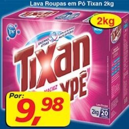 Supermercados Guanabara Lava Roupas em po Tixan 2kg oferta