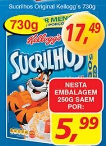 Supermercados Guanabara Sucrilhos Original Kellogg's 730g oferta