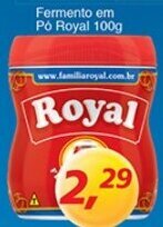 Supermercados Guanabara Fermento em po Royal 100g oferta