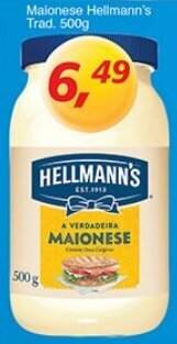Supermercados Guanabara Maionese Hellmann's Trad 500g oferta