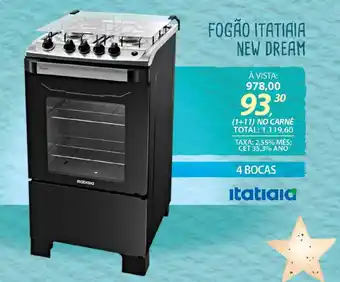 Lojas Cem Fogão itatiaia new dream oferta