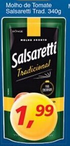 Supermercados Guanabara Molho de Tomate Salsaretti Tradicional 340g oferta