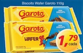 Supermercados Guanabara Biscoito Wafer Garoto 110g oferta