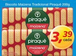 Supermercados Guanabara Biscoito Maizena Tradicional Piraque 200g oferta