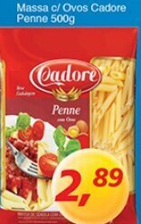 Supermercados Guanabara Massa c/ Ovos Cadore Penne 500g oferta