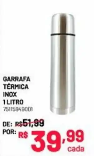 Freitas Varejo Garrafa Termica Inox 1L oferta