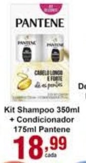 Rossi Supermercado Kit Shampoo 350ml + Condicionador 175ml Pantene oferta