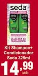 Rossi Supermercado Kit Shampoo + Condicionador Seda 325ml oferta