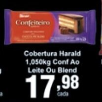 Rossi Supermercado Cobertura Harald 1.05kg Con Ao Leite ou Blend oferta