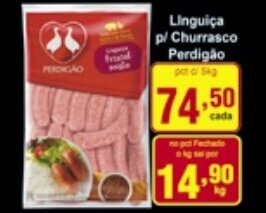 Rossi Supermercado Linguica p/ Churrasco Perdigao 1kg oferta