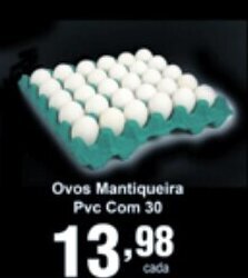 Rossi Supermercado Ovos Mantiqueira PVC com 30 oferta