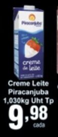 Rossi Supermercado Creme Leite Piracanjuba 1.030kg Uht Tp oferta