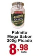 Palmito Mega Sabor 300g Picado