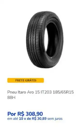 Casas Bahia Pneu Itaro Aro 15 oferta