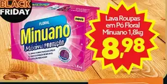 Detergente em pó minuano 1.8 kg