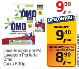 Tenda Atacado Omo - lava-roupas em pó lavagem perfeita oferta