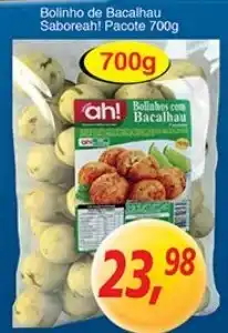 Supermercados Guanabara Bolinhp de Bacalhau Saboreah! pacote 700g oferta