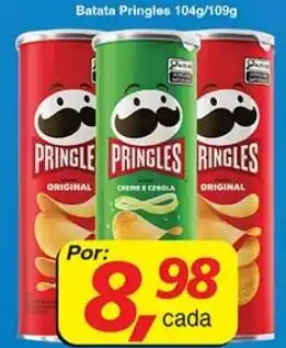 Supermercados Guanabara Batata Pringles oferta