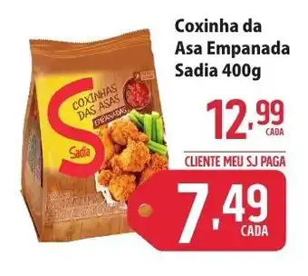 Sj Supermercados Coxinha da Asa Empanada Sadia 400g oferta