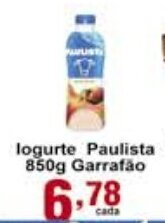 Rossi Supermercado Iogurte Paulista 850g Garrafao oferta