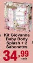 Rossi Supermercado Kit Giovanna Baby Body Spalsh + 2 Sabonetes oferta