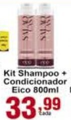 Rossi Supermercado Kit Shampoo + Condicionador Eico 800ml oferta