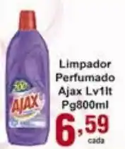 Rossi Supermercado Limpador Perfumado Ajax Lv 1L Pg 800ml oferta