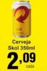 Rossi Supermercado Cerveja Skol lata 350ml oferta