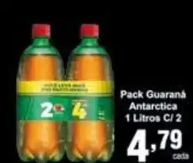 Rossi Supermercado Pack Guarana Antarctica 1L c/2 oferta