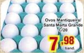 Rossi Supermercado Ovos Mantiqueira Santa Marta Grande c/20 oferta
