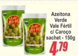 Azeitona Verde Vale Fértil c/ Caroço sachet