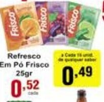 Rossi Supermercado Refresco em po Frisco 25g oferta