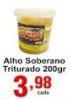 Rossi Supermercado Alho Soberano Triturado 200g oferta