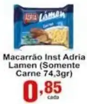Rossi Supermercado Macarrao Inst Adria Lamen (Sormente Carne 74.3g) oferta