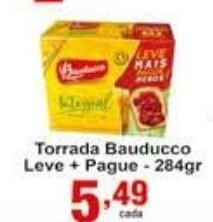 Rossi Supermercado Torrada Bauducco Leve + Pague - 284g oferta