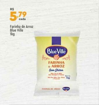 Supper Rissul Farinha De Arroz Blue Ville 1kg oferta