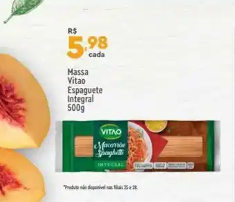 Supper Rissul Massa Vitao Espaguete Integral 500g oferta