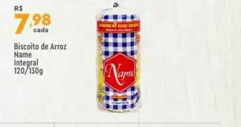Supper Rissul Biscoito De Arroz Name Integral 120/130g oferta