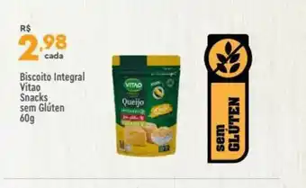 Supper Rissul Biscoito Integral Itao Snacks Sem Glúten 60g oferta