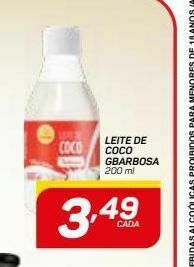 GBarbosa Leite de coco gbarbosa 200 ml oferta