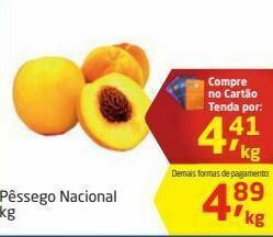 Tenda Atacado Pêssego nacional oferta