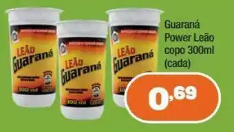 Costazul Supermercados Guaraná power leão copo 300 ml oferta