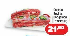 Costazul Supermercados Costela bovina congelada traseira kg oferta