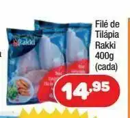 Filé de tilápia rakki 400 gr