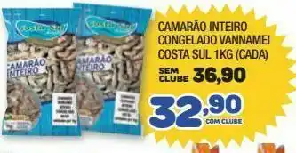 Costazul Supermercados Camarão congelado costa sul oferta