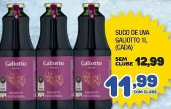 Suco de uva galiotto