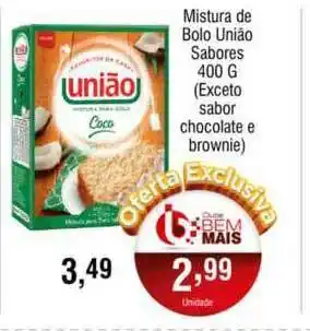 Supermercado Bem Barato Mistura De Bolo União Sabores 400g oferta