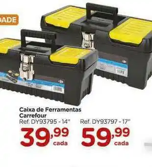 Carrefour Caixa De Ferramentas Carrefour Ref. Dy93795-14 oferta